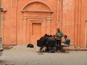 Men playing cards in Jaipur