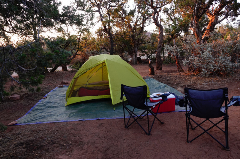 Free camping in Natural Bridges National Monument 