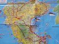 Map of North part of Corfu Island