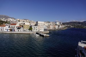 Our harbor view at Agios Nikolaos