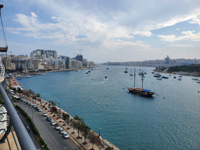 Beautiful view from our apt in Sliema, Malta 