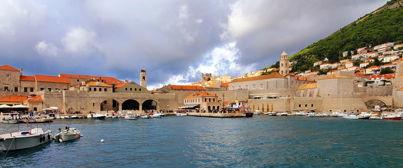 Dubrovnik bay entry