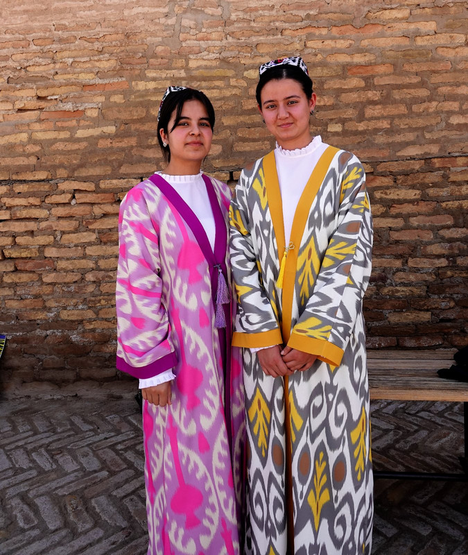 Young girls in traditional dress