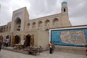 Tiled map of Khiva