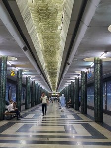 Metro station in Tashkent 