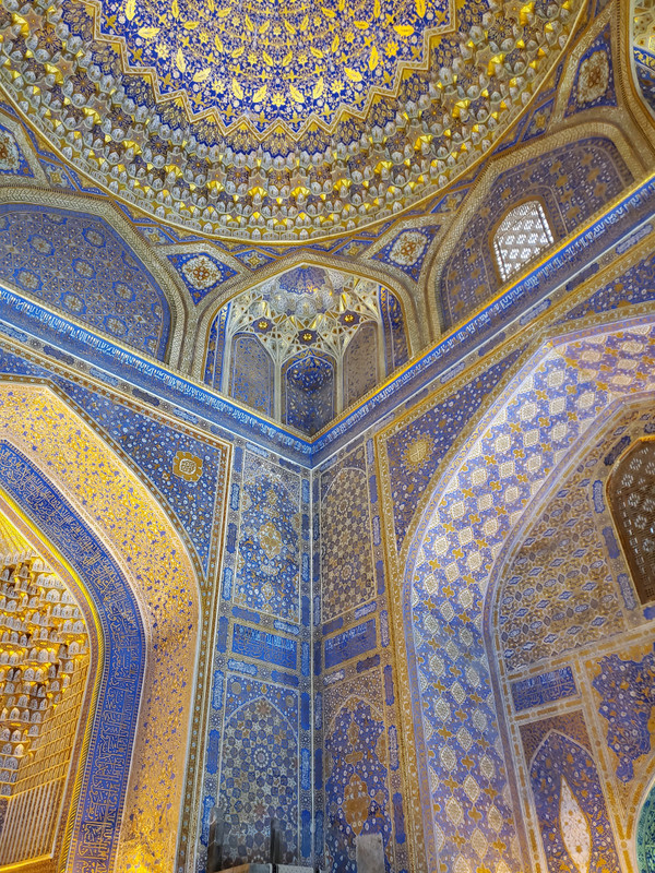 Interior of  the Registan in Samarkand 