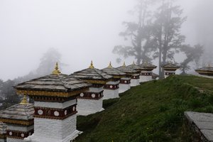 Some of the 108 Stupas