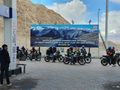 Motorcycles fueling up before the Khardung la Pass