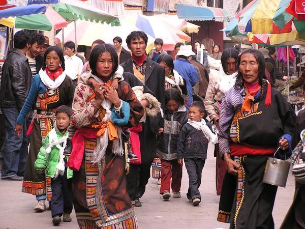 Pilgrims in Lhasa