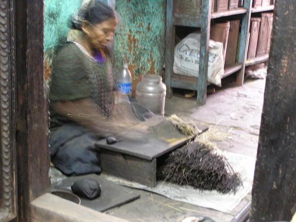 Making incense sticks