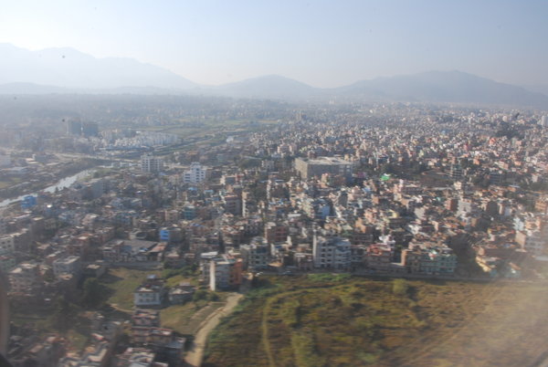 Kathmandu valley from the air