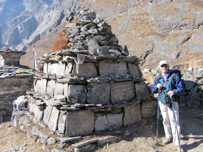 Stupa along the trail