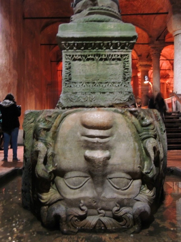 Medusa column in the Cistern