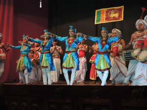 Very colorful dance performance