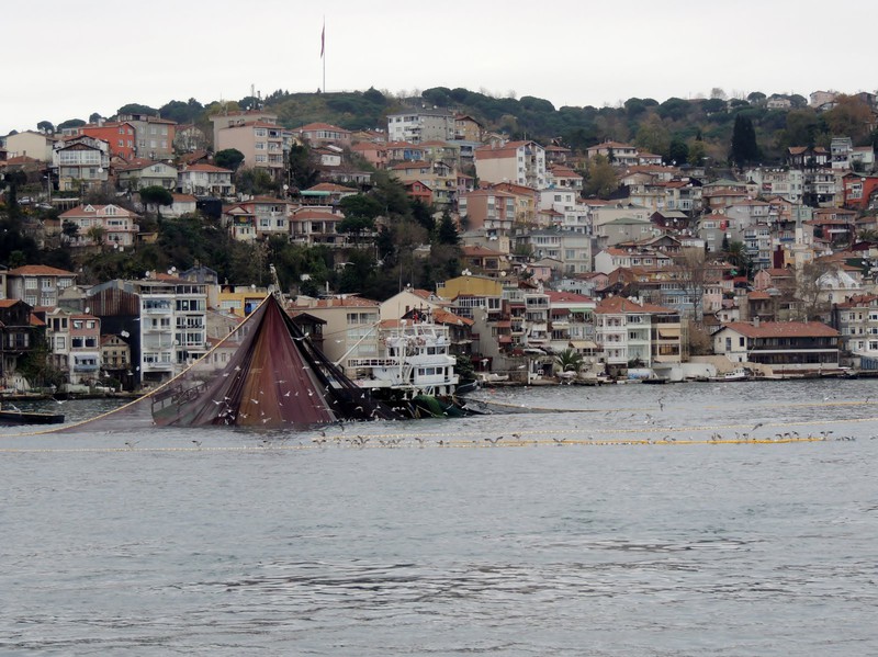 Fishing nets along the Bosphorus