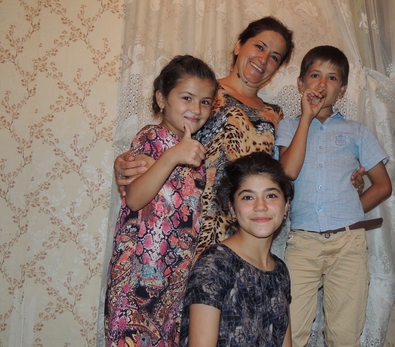 Nargis and her 3 children