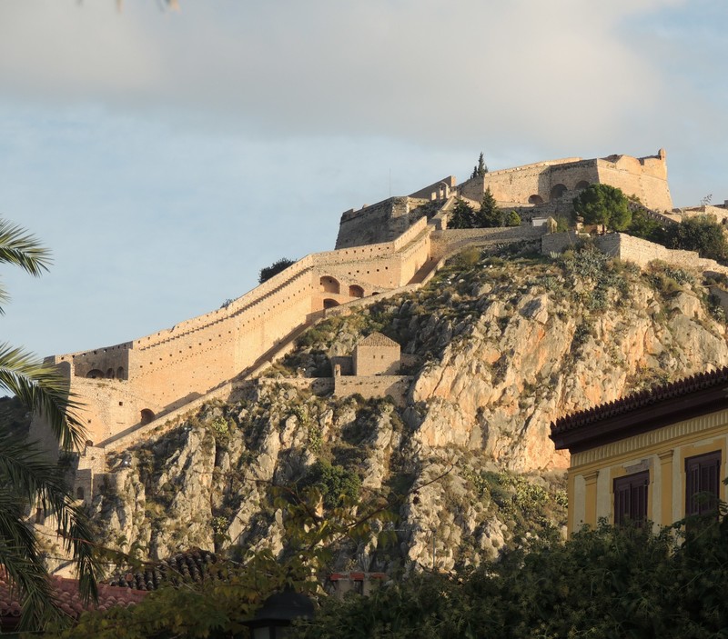 View of the fort from Nafplio town
