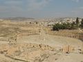 Oval Forum at Ancient Jerash about 40 km N of Amman