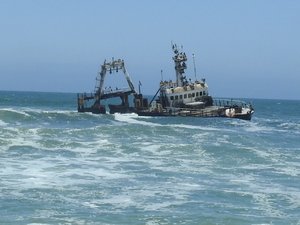 shipwreck from 2008, right off the shore