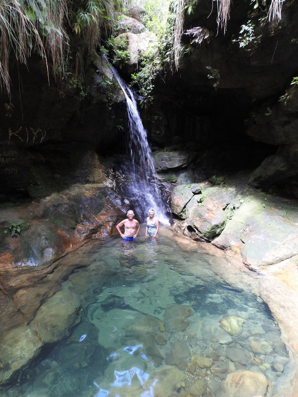 Blue pool at Isolo National Park