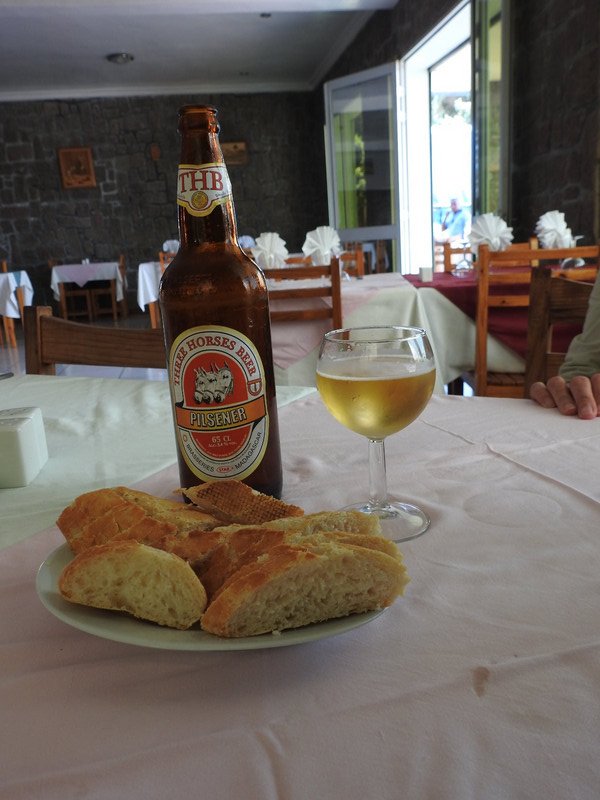 local beverages and bread