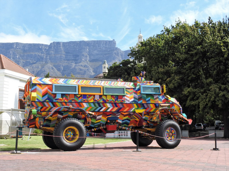 In front of the S AFrican National Art Gallery