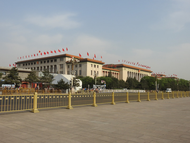 Parliament building and Tiananmen Square