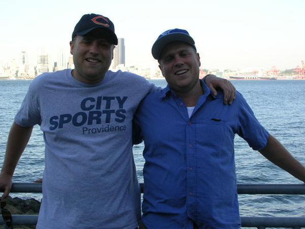 Hall & I in SEA prior to CHW victory over Mariners