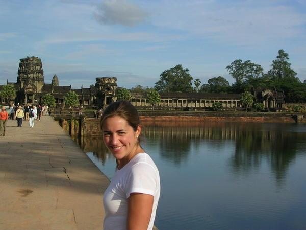 The pathway to Angkor Wat