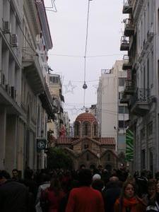Ermou st. for holiday shopping