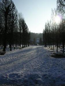 Hapsburg's summer palace in the dead of winter