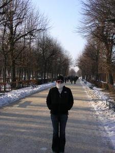 Schonbrunn Gardens, and it was COLD!!
