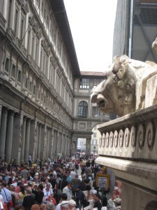 Near the Galleria Degli Uffizi