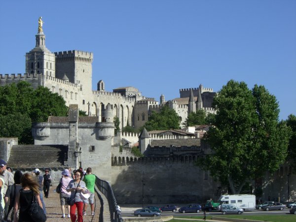 View of Avignon from Pont d'Avignon