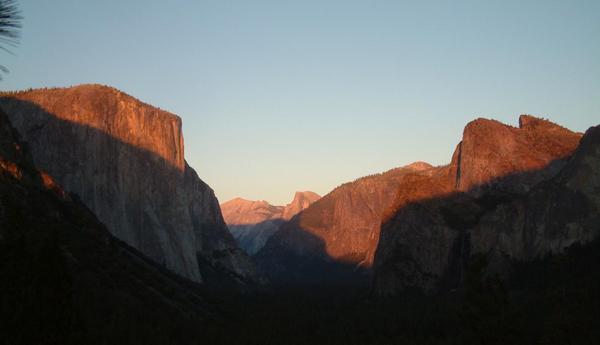 Sunset at Yosemite.