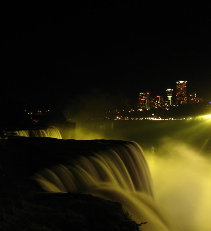 Niagara Falls at night