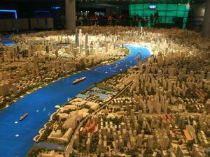 A scale model of Shanghai City