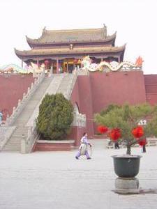 On guard at Dragon Pavilion