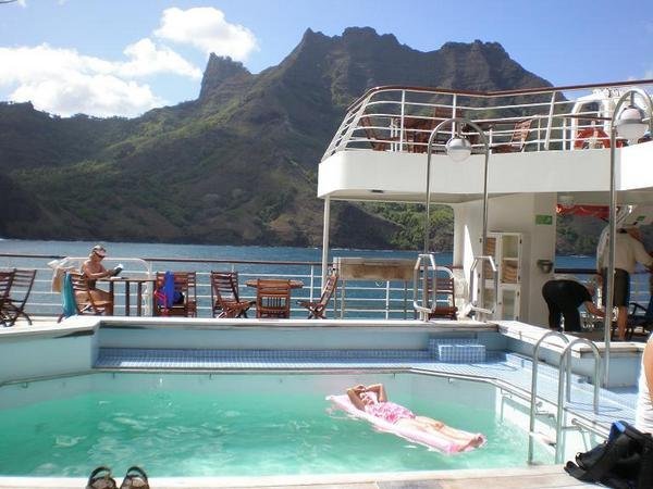 Pool Deck on the MV Clipper Odyssey