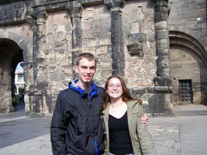 Matt and Me in front of the Porta Negra