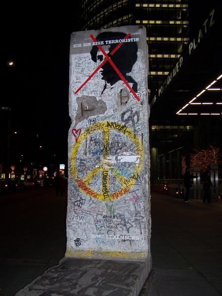 Part of the Wall at Potsdamer Platz