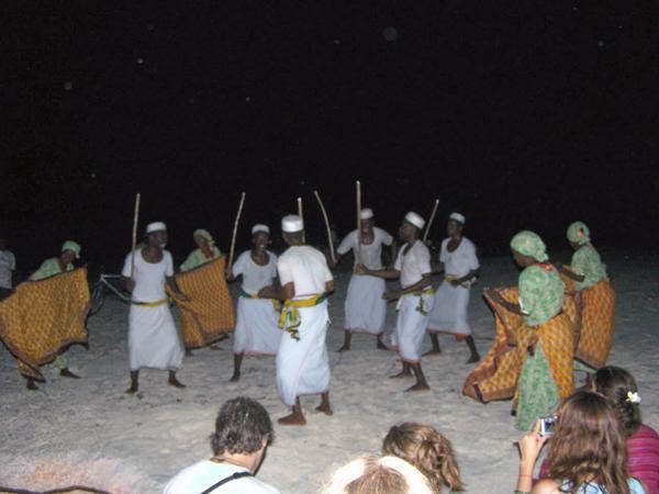 traditional dancing on the beach