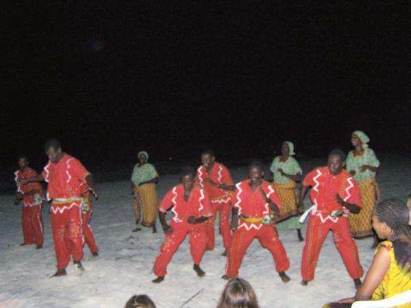 traditional dancing on the beach