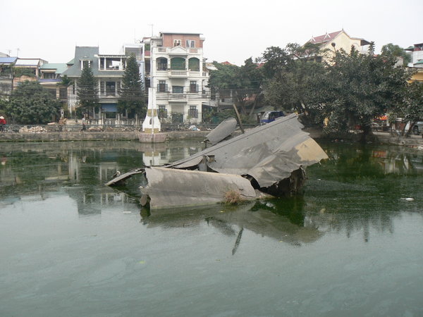 Hanoi - wreckage of a downed B52