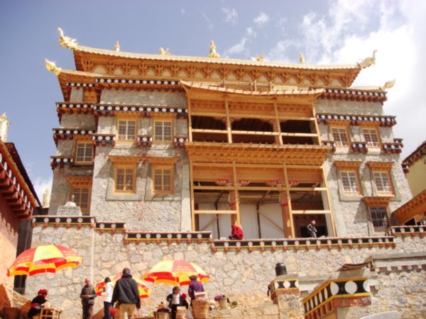 The buddhist temple in Zhongdian