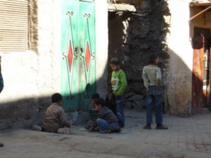 Children Playing Inside the Medina