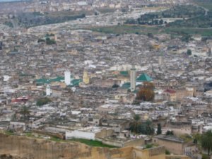 View of The Medina Below - Fez