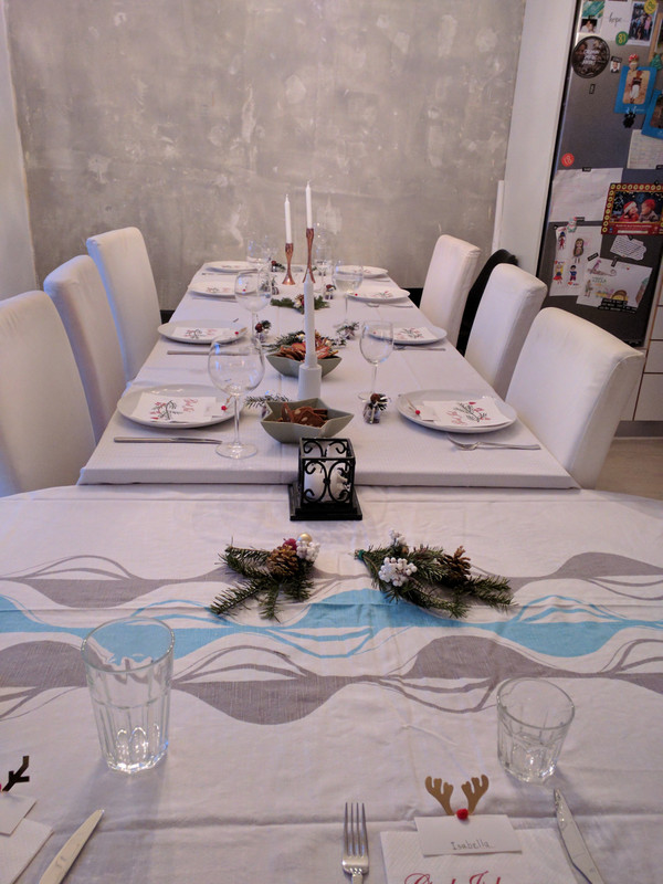 While the table is set all ready