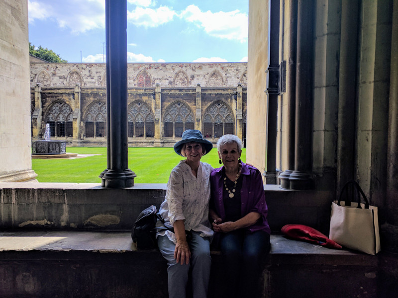 Resting in the Westminster Abbey cloisters