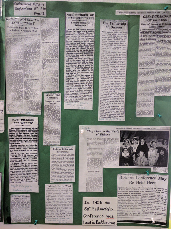 Some of the press cutting about the Dickens Eastbourne branch 
